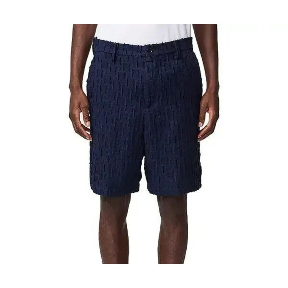 NN07 Shorts Mens Size 30 Navy Blue Textured Regular Fit 9" PAW $305